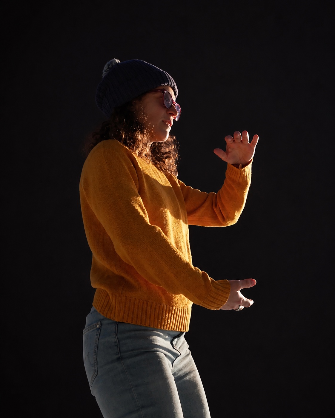 Virginia Rosselli durante una pratica di Qi Gong